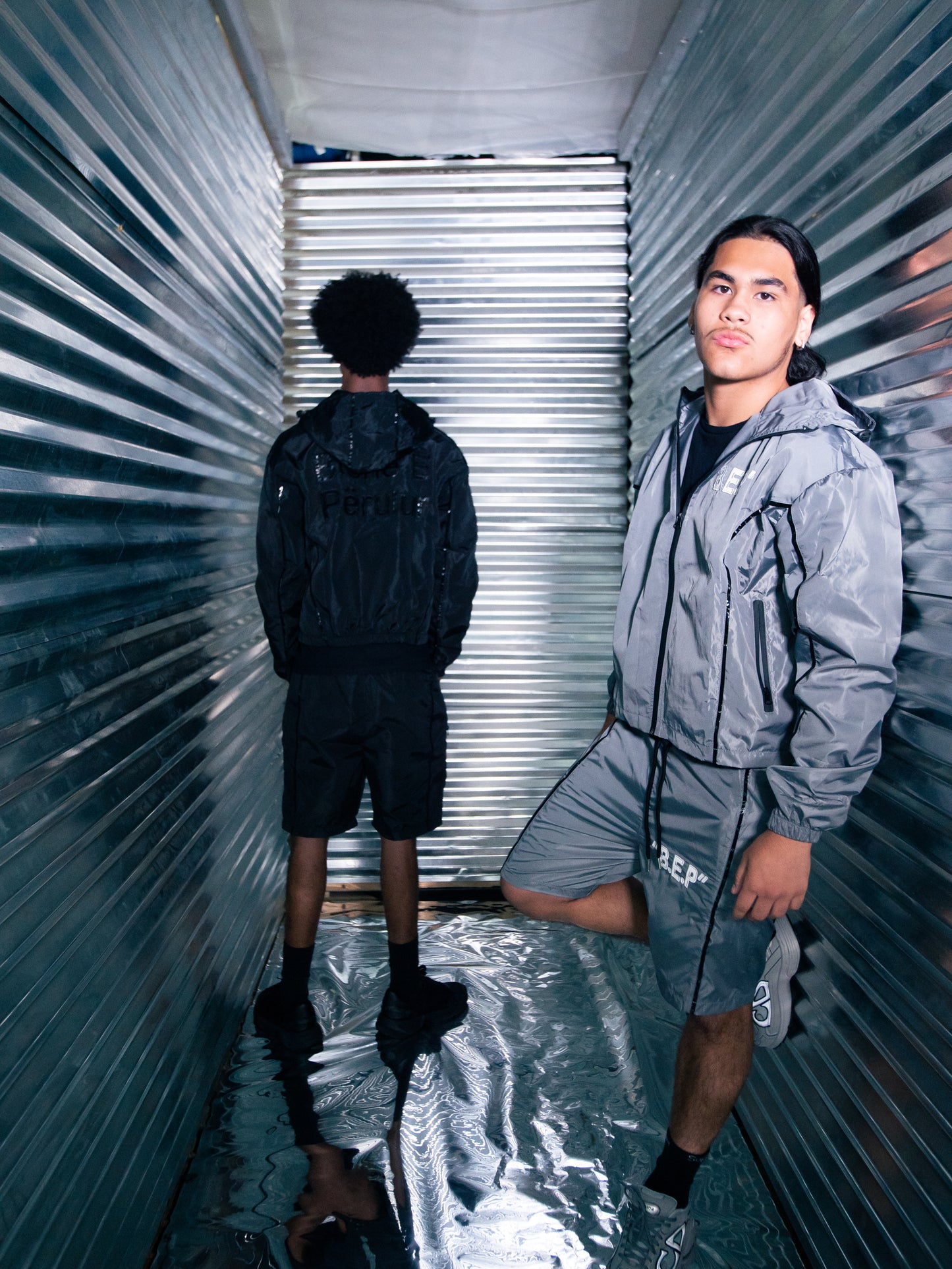 GREY B.E.P.YOLA SHORT SET