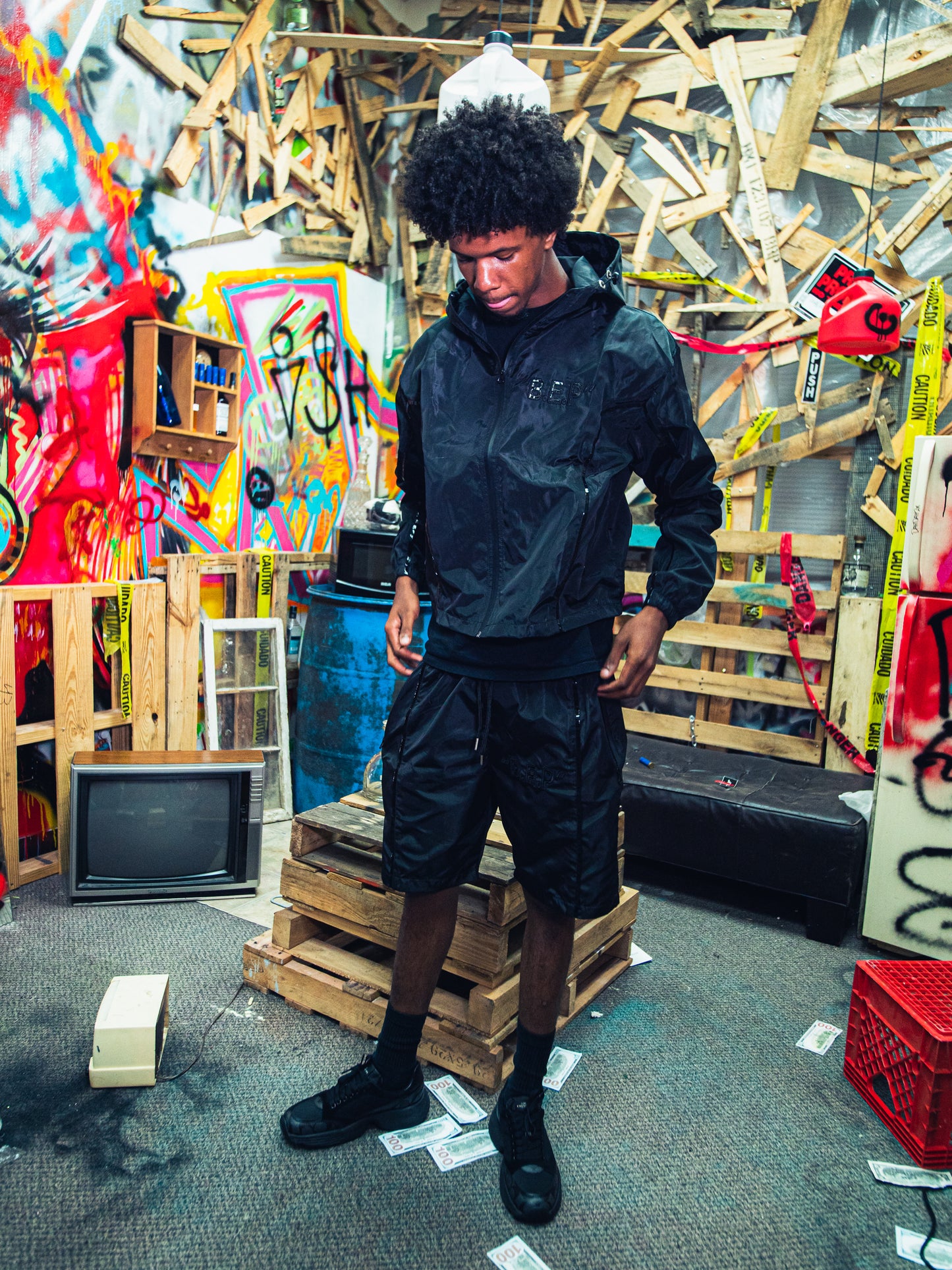 BLACK&BLACK B.E.P.YOLA SHORT SET