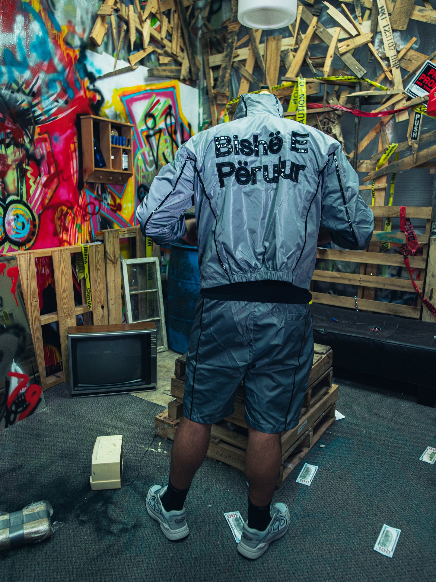 GREY B.E.P.YOLA SHORT SET