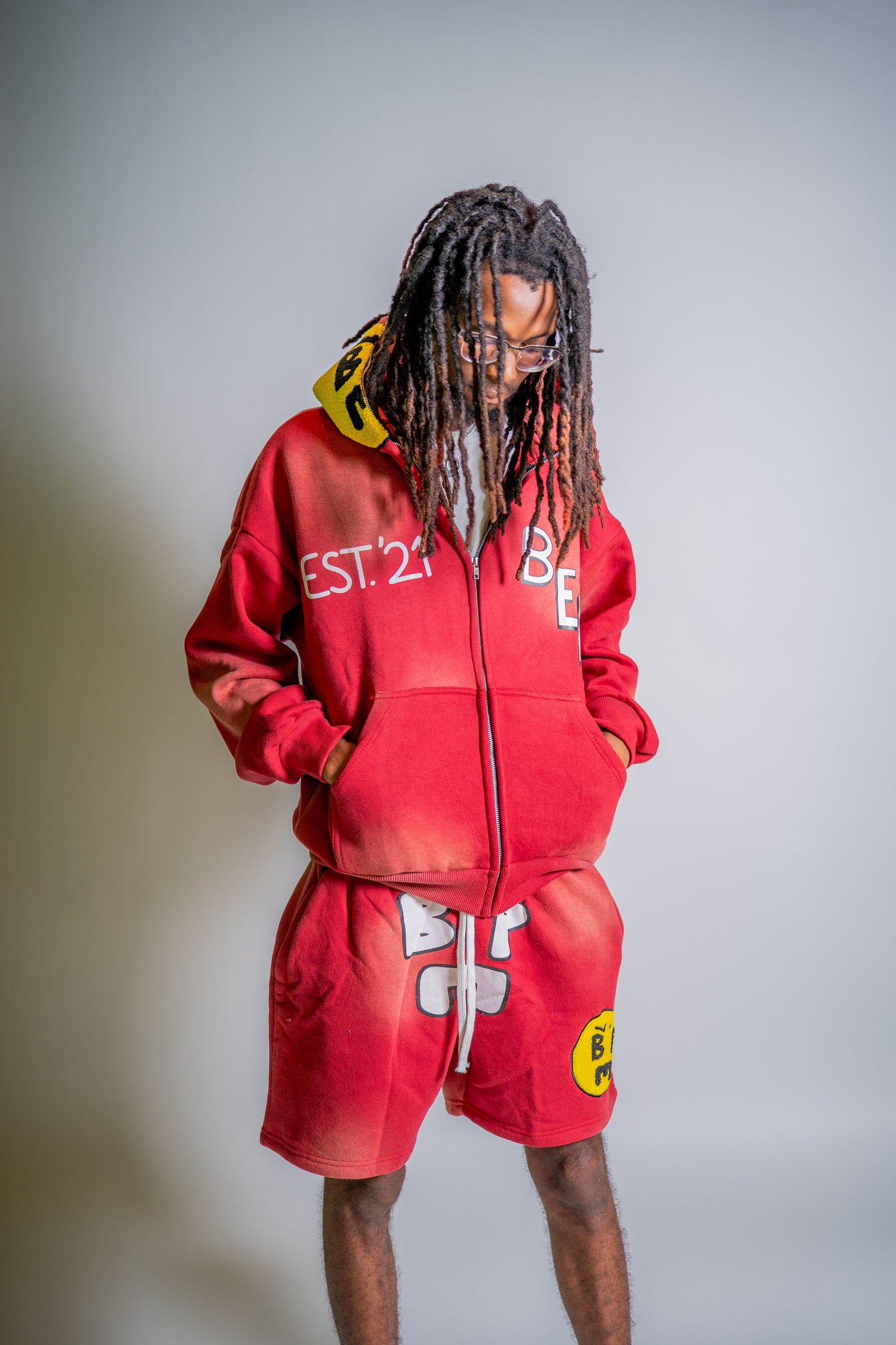 RED “JUST SMILE” SET