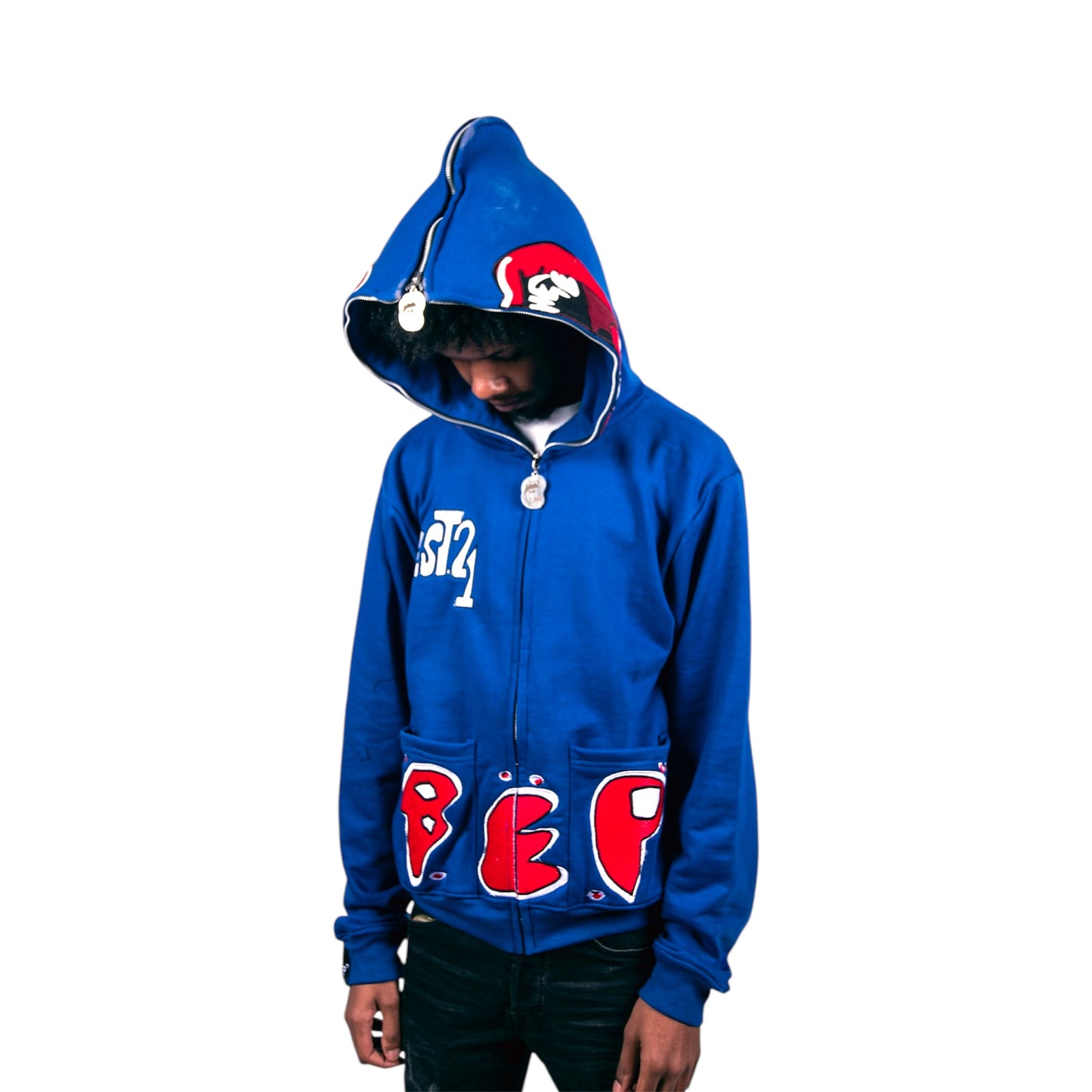 Fu*K Cancer BLUE hoodie