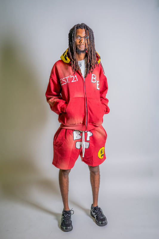 RED “JUST SMILE” SET