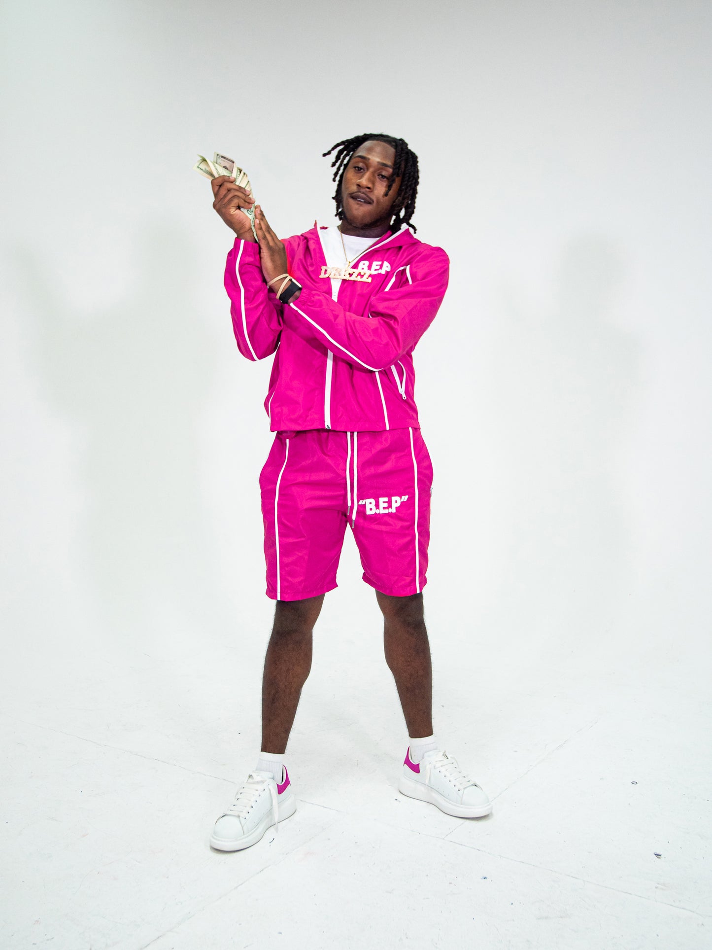 PINK B.E.P WIND BREAKER JACKET