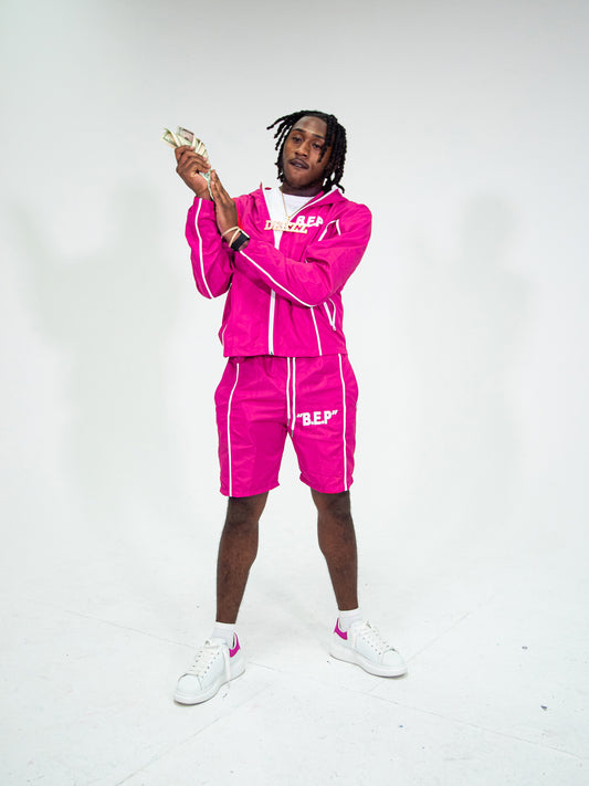 PINK B.E.P WIND BREAKER JACKET