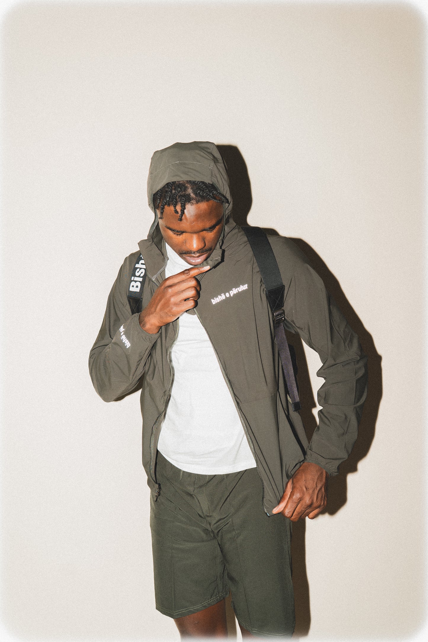 OLIVE GREEN SHORT RUNNER SET