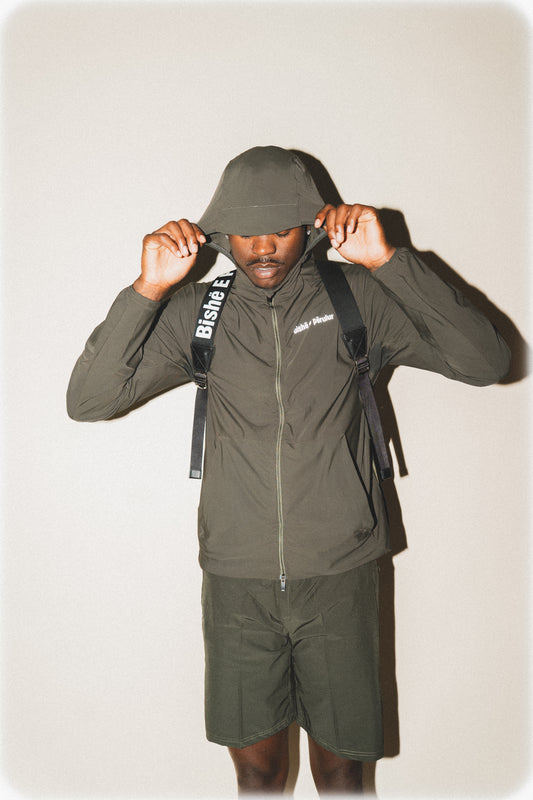 OLIVE GREEN SHORT RUNNER SET