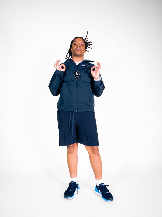 NAVY BLUE SHORT RUNNER SET