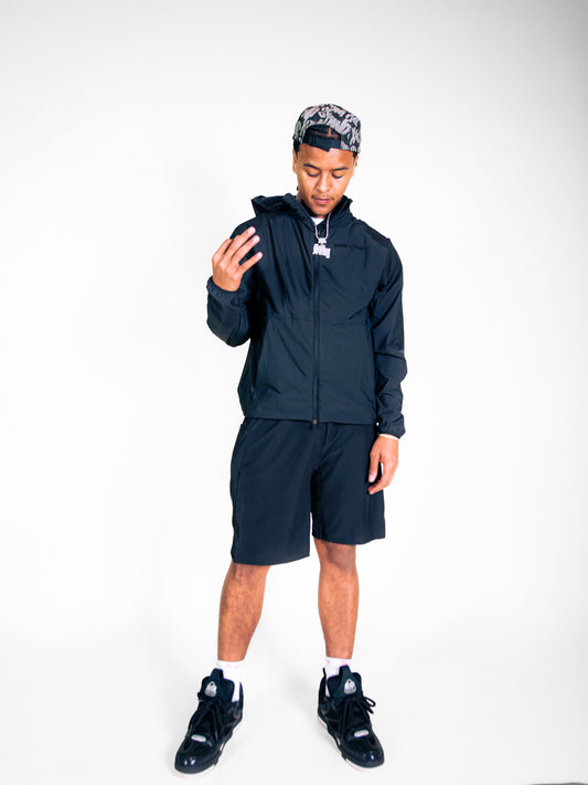 BLACK-BLACK SHORT RUNNER SET